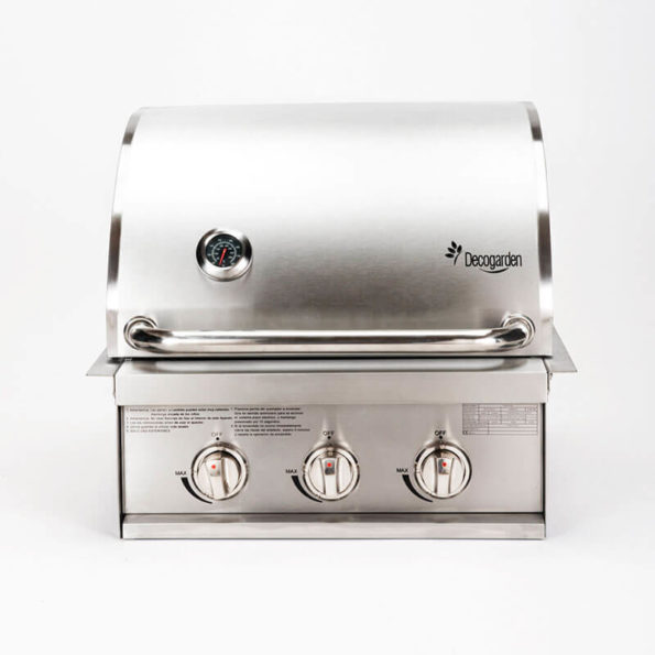 Asador BBQ a Gas de Empotrar 3 Quemadores